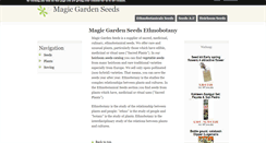 Desktop Screenshot of magic-garden-seeds.com