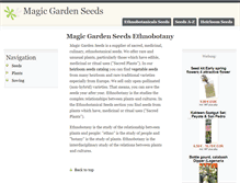 Tablet Screenshot of magic-garden-seeds.com